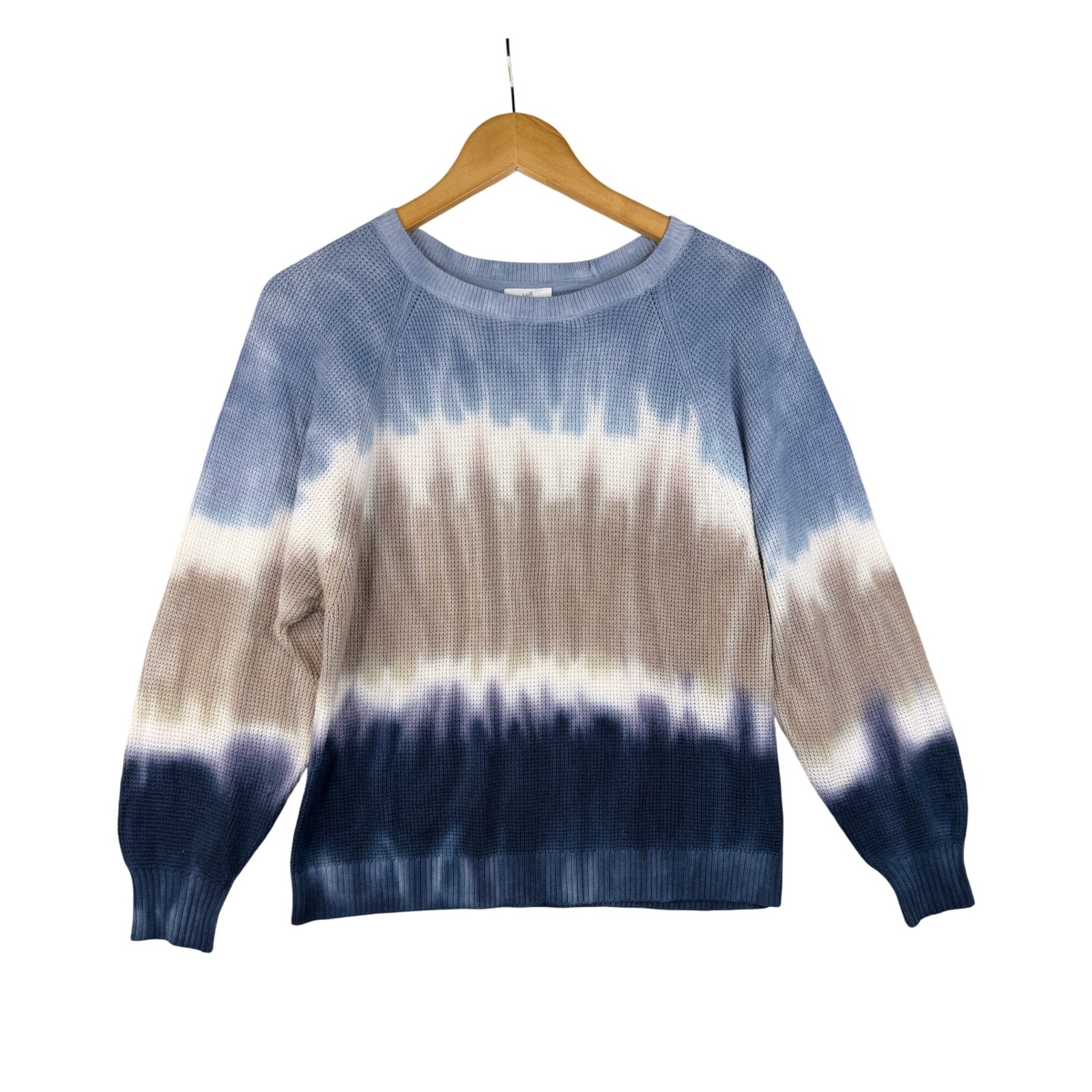 J. Jill Tie Dye Knit Sweater Size Xs Blue/Tan